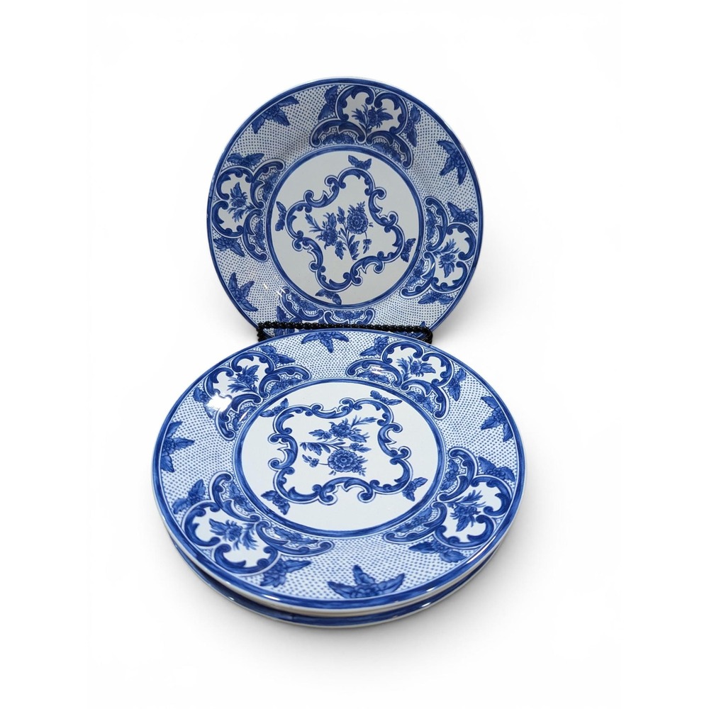 1994 Tiffany and Co. Delft China Salad Plate Set of 4